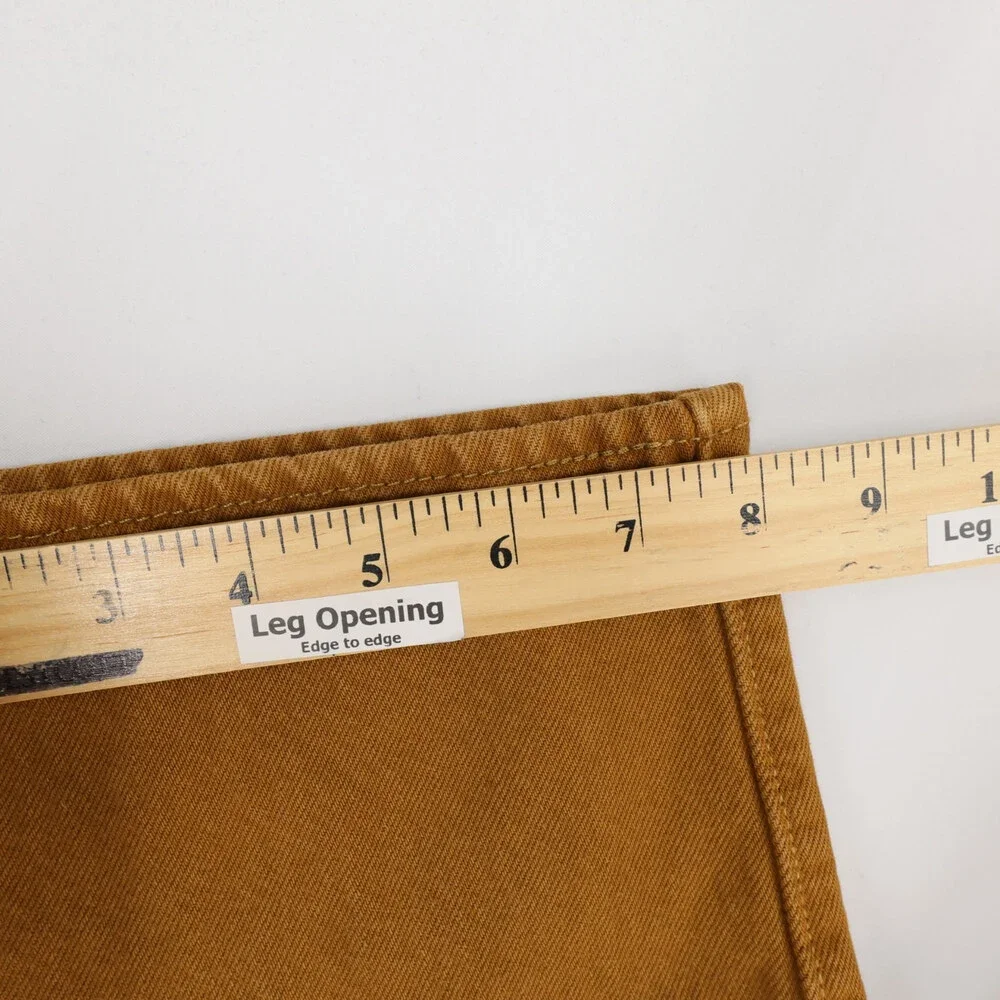 Levis 501 Jeans Mens 34x34 Brown Original Fit Straight Leg Button Fly Denim